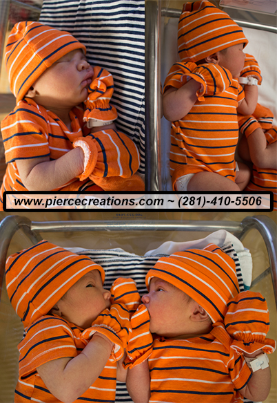 Image of Twins Pics Before Cut & Made into Graphic Photography