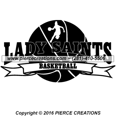 Lady Saints Basketball Logo