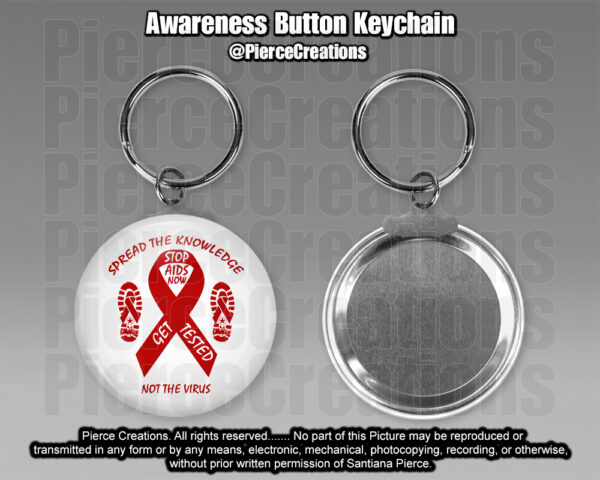 Awareness Button Keychains