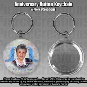 Anniversary Button Keychains