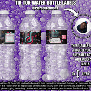 Tik Tok 2in Water Bottle