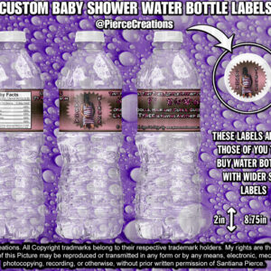Custom Baby Shower 2in Water Bottle