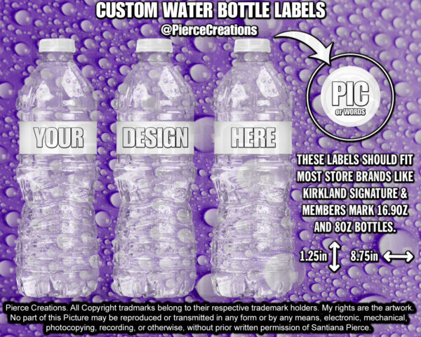Custom 1.25in Water Bottle