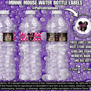 Minnie Mouse 1.25in Water Bottle