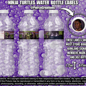 Ninja Turtle 1.25in Water Bottle