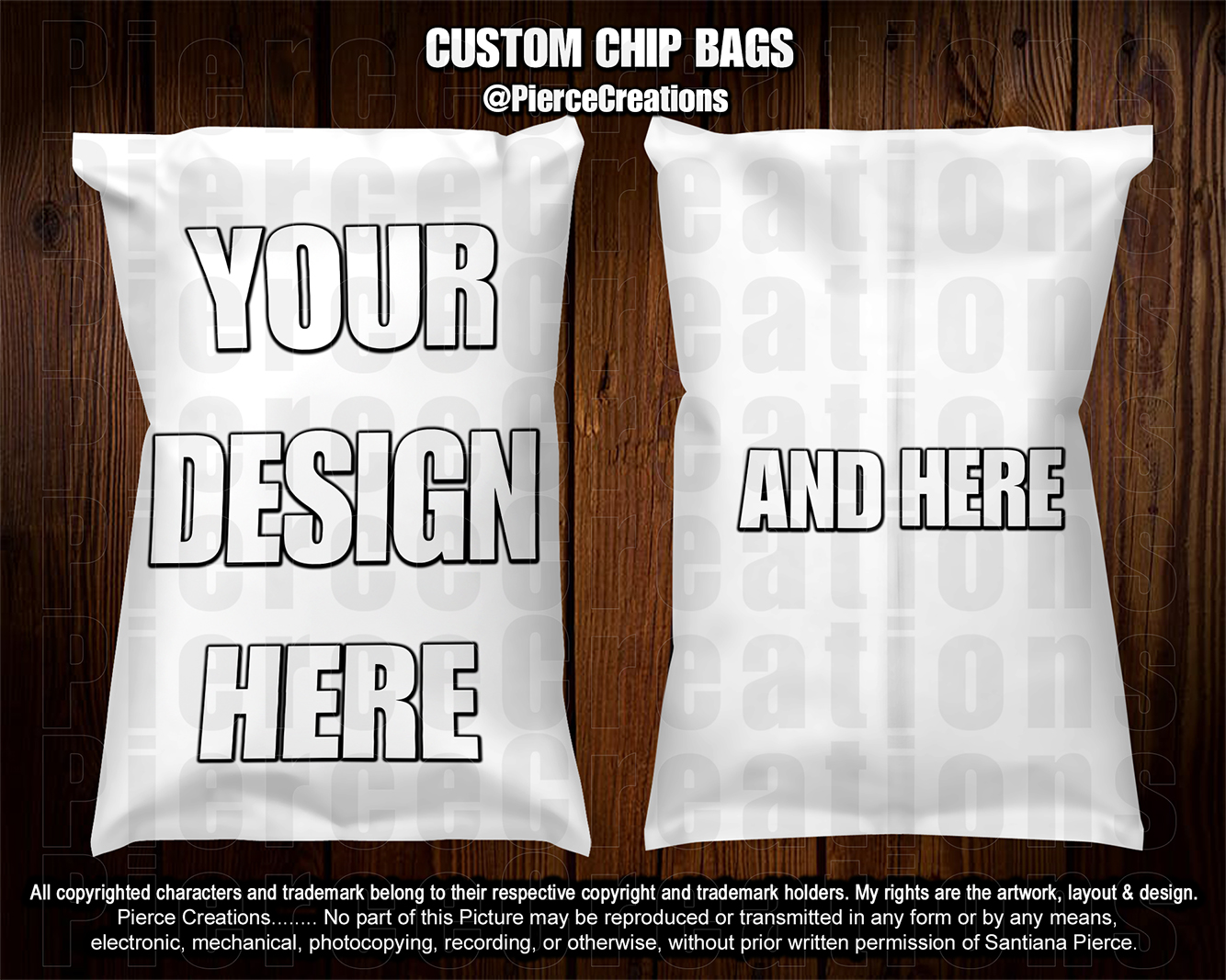 Custom Chip Bags – PIERCE CREATIONS