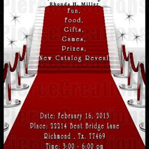Business Red Carpet Invitation -w/o- Pic