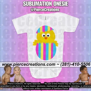 Chick Egg Sublimation Onesie