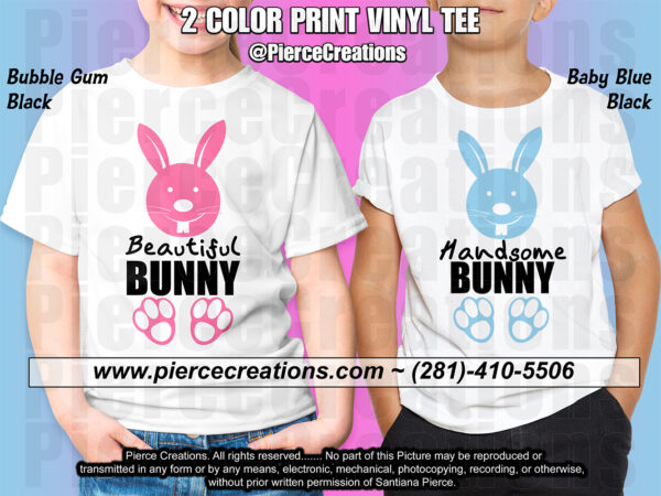 Beautiful \ Handsome Bunny Vinyl Tees