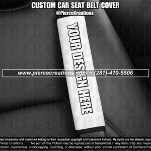 Custom Car Seat Belt Cover